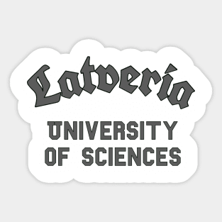 Latveria University (grey) Sticker